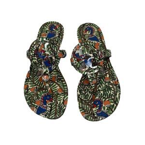 Tory Burch Miller sandalls 7 orange something wild